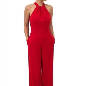 Julia Johnson high-halter jumpsuit w/pockets sz 16